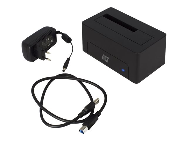 Hardeschijf-/SSD-dokstation - 2,5\" / 3,5\" gedeeld - SATA 6Gb/s - USB 3.2 (Gen 1) - zwart