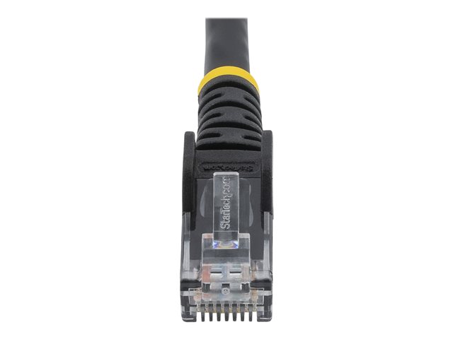 StarTech.com 2m LSZH CAT6 Ethernet Cable, 10 Gigabit Snagless RJ45 100W PoE Network Patch Cord with Strain Relief, CAT 6 10GbE UTP, Black, Individually Tested/ETL, Low Smoke Zero Halogen - Category 6 - 24AWG (N6LPATCH2MBK) - Patch cable - RJ-45 (M) t