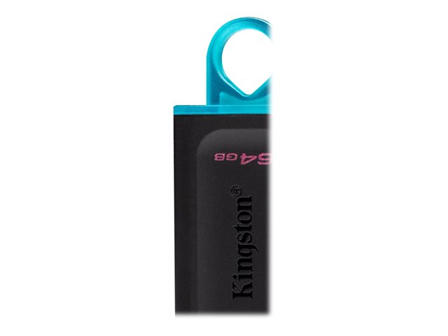 Kingston DataTraveler Exodia - USB flash drive - 64 GB - USB 3.2 Gen 1 - black with teal