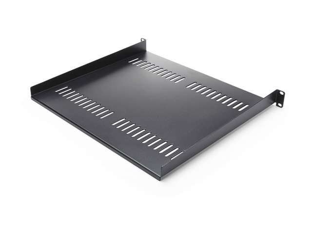 StarTech.com 2-Pack 1U Server Rack Shelf, Vented, 44lb Capacity, 16\" Deep (CABSHELF116V2PK) - Rack shelf - black - 1U - 19\" (pack of 2)