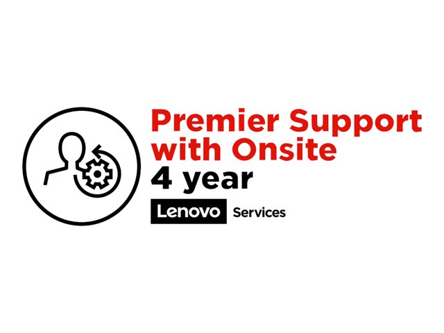 Lenovo Onsite + Premier Support - Extended service agreement - parts and labour - 4 years - on-site - response time: NBD - for ThinkBook 13, 14, 15, ThinkPad E48X, E49X, E58X, E59X, ThinkPad Yoga 11e (5th Gen)