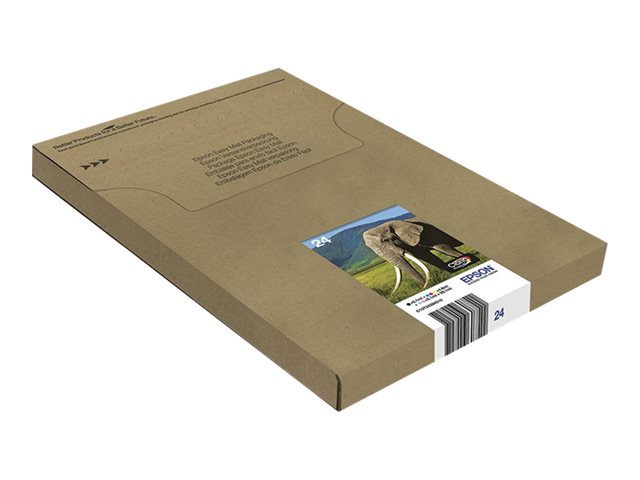 Epson 24 Multipack Easy Mail Packaging - 6-pack - 29.1 ml - black, yellow, cyan, magenta, light magenta, light cyan - original - box - ink cartridge - for Expression Photo XP-55, XP-750, XP-760, XP-850, XP-860, XP-950, XP-960, XP-970