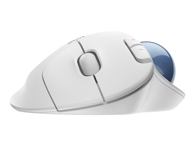 Logitech Ergo Series ERGO M575 - Trackball - optical - 5 buttons - wireless - Bluetooth 5.0 LE, 2.4 GHz - USB wireless receiver - off white