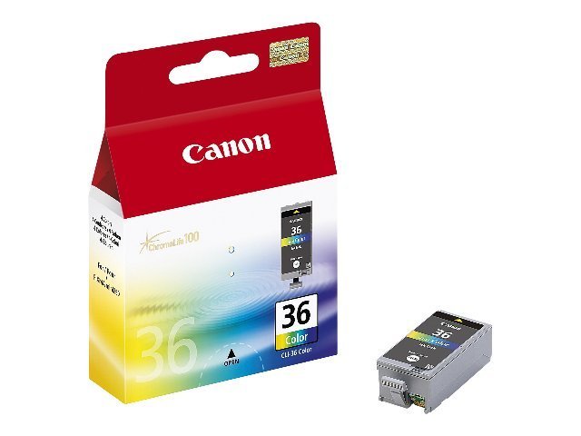 Canon CLI-36 Color - 12 ml - colour (cyan, magenta, yellow, black) - original - ink cartridge - for PIXMA iP100, iP100wb, iP110, mini260, mini320, TR150