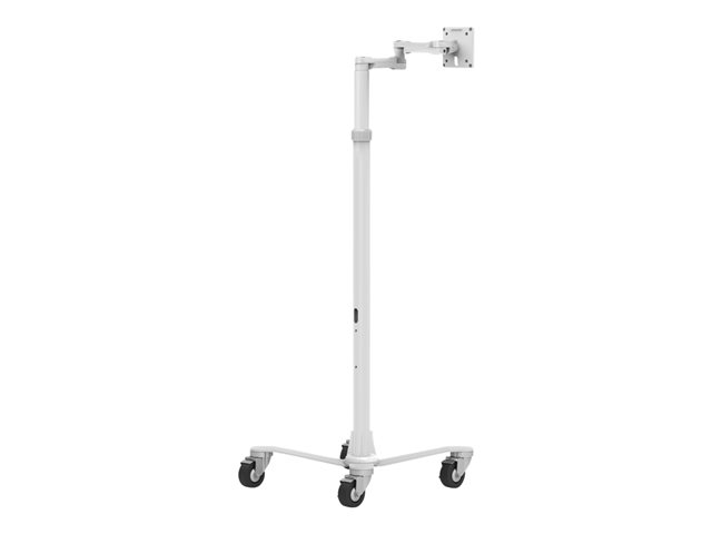 Compulocks Medical Rolling Cart Extended - VESA Compatible - Cart - for LCD display - medical - white - screen size: up to 15\" - for Compulocks Medical Rolling Cart Extended - VESA Compatible