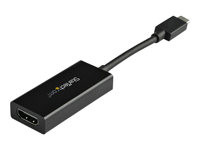 StarTech.com USB 3.1 Type C to HDMI Adapter with HDR - 4K 60Hz - TB3 Compatible - Windows & Mac Compatible Black USB C to HDMI Monitor Converter (CDP2HD4K60H) - External video adapter - MegaChips MCDP2900 - USB-C - HDMI - black - for P/N: ST121HD20FXA, TB4CDOCK