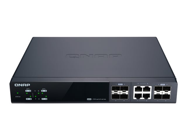 QNAP QSW-M804-4C - Switch - Managed - 4 x 10 Gigabit SFP+ + 4 x combo 10 Gigabit SFP+/RJ-45 - desktop, rack-mountable