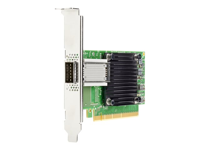 HPE MCX515A-CCAT - Network adapter - PCIe 3.0 x16 - 100 Gigabit QSFP28 x 1 - for ProLiant DL325 Gen10, DL345 Gen10, DL360 Gen10, DL365 Gen10, DL380 Gen10