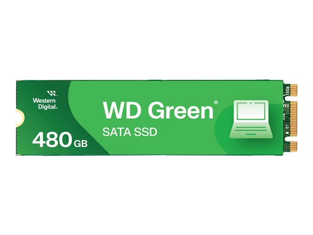 WD Green WDS480G3G0B-00BJF0 - SSD - 480 GB - internal - M.2 2280 - SATA 6Gb/s