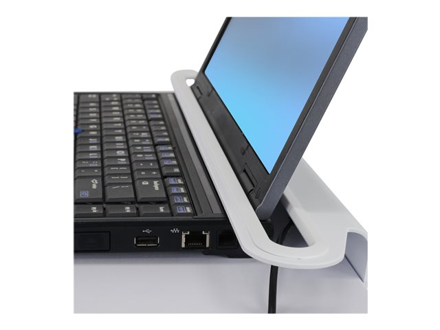 Ergotron - Mounting component (bracket) - for notebook - white - cart mountable