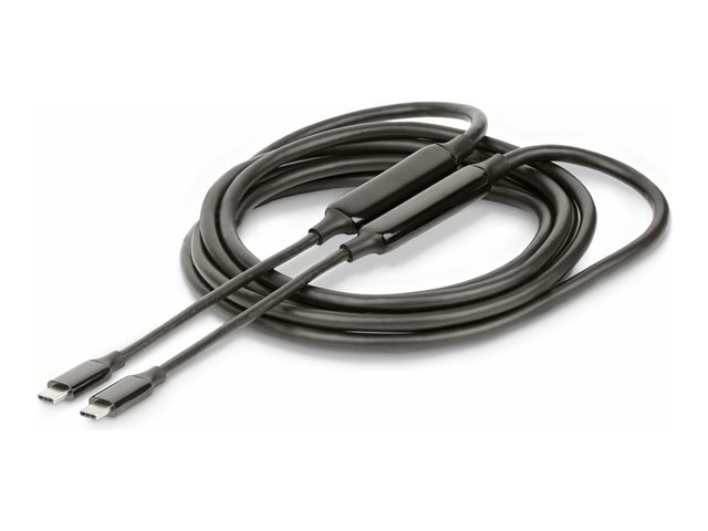 StarTech.com 3m (10ft) Active USB-C Cable, USB 3.2 Gen 2 10Gbps, Long USB Type-C Data Transfer Cable, 60W Power Delivery, 8K 60Hz, DP 1.4 Alt Mode w/HBR3/HDR10/MST/DSC 1.2/HDCP 2.2 - USB C to C cable (UCC-3M-10G-USB-CABLE) - USB cable - 24 pin USB-C (M) to 24 pin USB-C (M) - USB 3.0 / USB 3.1 / USB 3.2 Gen 2 - 3 m - active, 8K60Hz support, USB Power Delivery (60W) - black