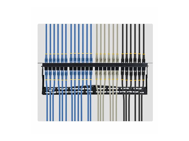 24 Port 1U Feed Through Patch Panel