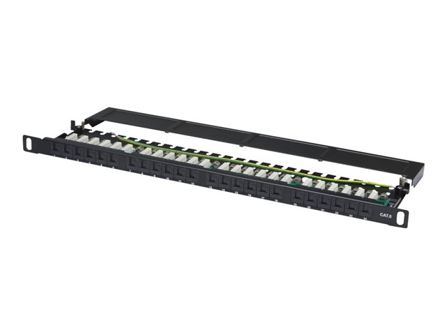 CAT 6 PATCH PANEL UNSHIELDED 24-PORT RJ