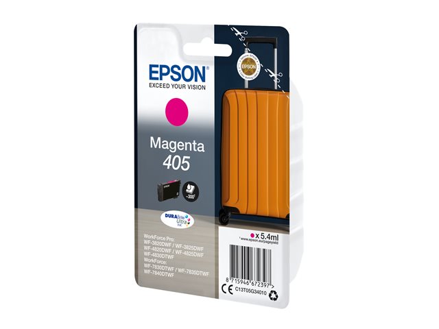 Epson 405 - 5.4 ml - magenta - original - ink cartridge - for WorkForce WF-7310, 7830, 7835, 7840, WorkForce Pro WF-3820, 3825, 4820, 4825, 4830, 7840