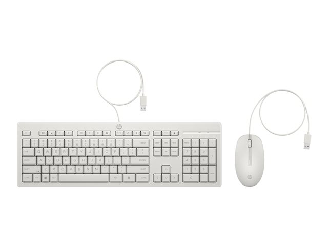 HP 225 Wired Mouse and KB G2 CWH EMEA-INTL English Loc-Euro plug
