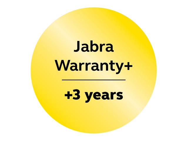 Jabra Warranty+ - Extended service agreement - extended warranty - 3 years (from original purchase date of the equipment) - for PanaCast Control, Control UC