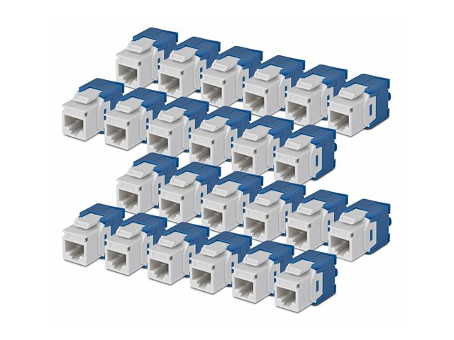 Cat6 Keystone Jack 24-Pack 180-Deg