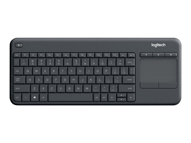 Logitech Wireless Touch Keyboard K400 Plus - Keyboard - wireless - 2.4 GHz - English