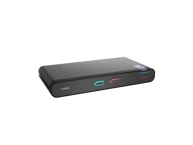 Belkin Universal Secure Single-Head - 2nd Generation - KVM / audio switch - 2 x KVM / audio - 1 local user - desktop - TAA Compliant