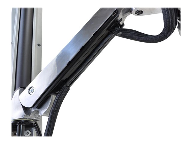 Ergotron StyleView Sit-Stand Combo System - Mounting kit (CPU holder, 2 track covers, 2 cable channels, wrist rest, adjustable monitor arm, VESA mount bracket, wall track 34\", CPU and arm track mount bracket kits, keyboard tray with left/right mouse tray, barcode scanner and mouse holder, combo arm) - for LCD display / PC equipment - small CPU holder - aluminium, high-grade plastic - polished aluminium - screen size: up to 24\"