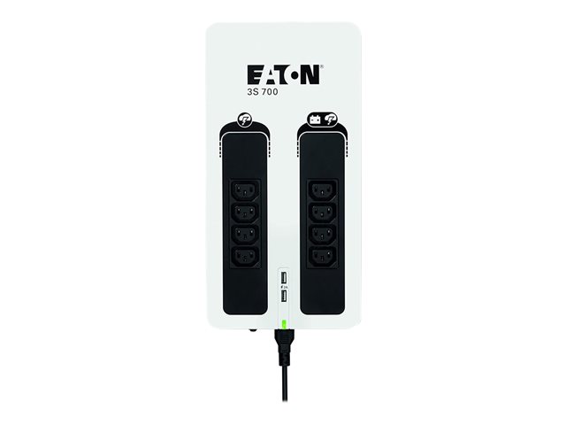 Eaton 3S 700 - UPS - AC 220-240 V - 420 Watt - 700 VA - 1-phase - USB - output connectors: 8