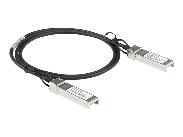 StarTech.com Dell EMC DAC-SFP-10G-1M Compatible 1m 10G SFP+ to SFP+ Direct Attach Cable Twinax, 10GbE SFP+ Copper DAC 10 Gbps Low Power Passive Mini GBIC/Transceiver Module DAC, SFP+ Cable (DACSFP10G1M) - 10GBase direct attach cable - SFP+ (P) latched to SFP+ (P) latched - 1 m - twinaxial - passive