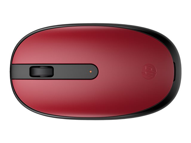 HP 240 - Mouse - right and left-handed - optical - 3 buttons - wireless - Bluetooth 5.1 - USB wireless receiver - sunset red - for Laptop 15
