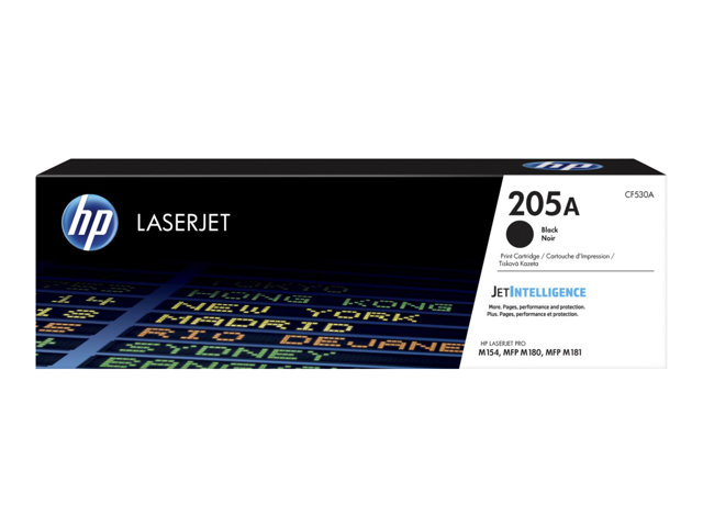 HP 205A - Black - original - LaserJet - toner cartridge (CF530A) - for Color LaserJet Pro M154a, M154nw, MFP M180n, MFP M180nw, MFP M181fw