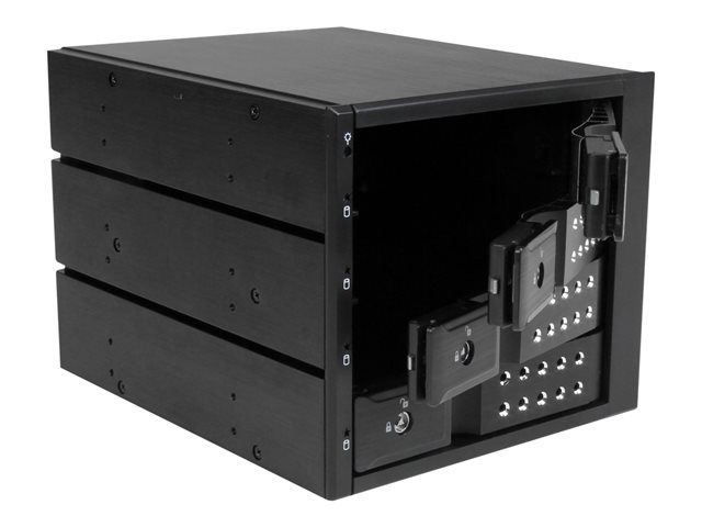 StarTech.com 4-Bay Mobile Rack Backplane - Trayless Hot Swap Mobile Rack Backplane for 3.5in SAS II/SATA III - 6 Gbps HDD (HSB4SATSASBA) - Storage mobile rack - 2.5\" - black