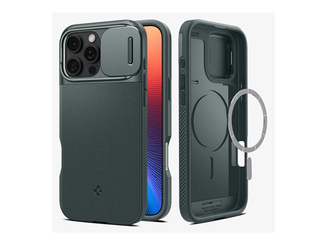 Spigen iPhone 16 Pro Optik Armor MagFit Abyss Green