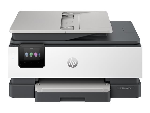 HP Officejet Pro 8134e All-in-One - Multifunction printer - colour - ink-jet - Legal (216 x 356 mm) (original) - A4/Legal (media) - up to 12 ppm (copying) - up to 20 ppm (printing) - 225 sheets - 33.6 Kbps - USB 2.0, USB host, Wi-Fi(ac), Bluetooth -