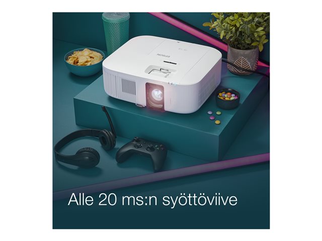 Epson EH-TW6150 - 3LCD projector - 2800 lumens (white) - 2800 lumens (colour) - 16:9 - 4K - black / white
