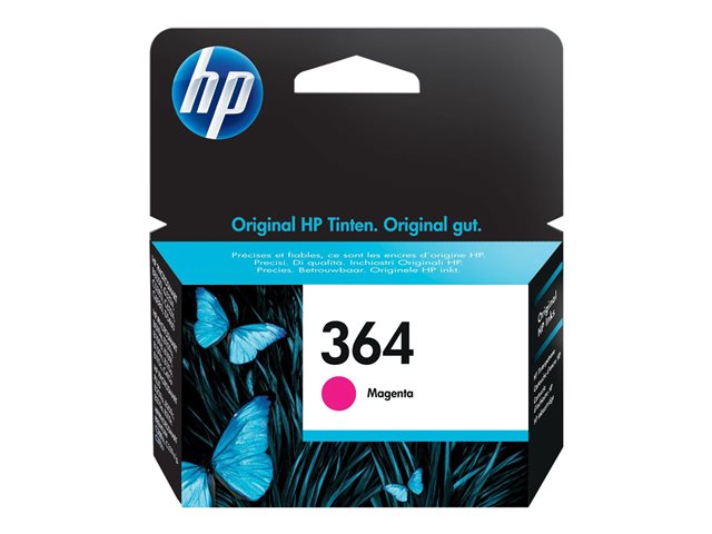 HP 364 - Magenta - original - ink cartridge - for Deskjet 35XX, Photosmart 55XX, 55XX B111, 65XX, 65XX B211, 7510 C311, B110, Wireless B110