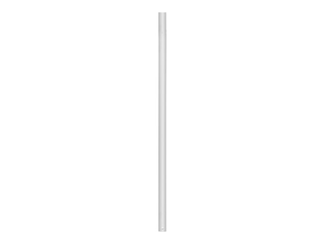 B-TECH System V BT5835-100 - Mounting component (38 mm pole mount) - for flat panel / CCTV camera - steel - white - ceiling mountable