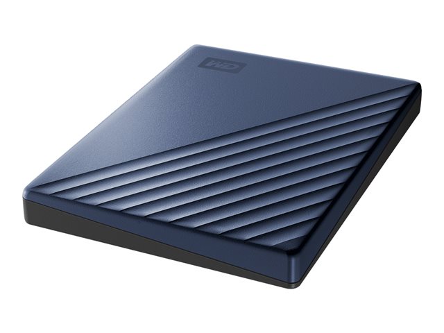 WD My Passport Ultra WDBC3C0020BBL - Hard drive - encrypted - 2 TB - external (portable) - USB 3.0 (USB-C connector) - 256-bit AES - blue