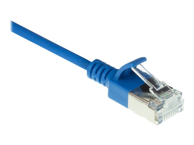 CAT6A U/FTP SLIMLINE BU 0.5M. 1 stk