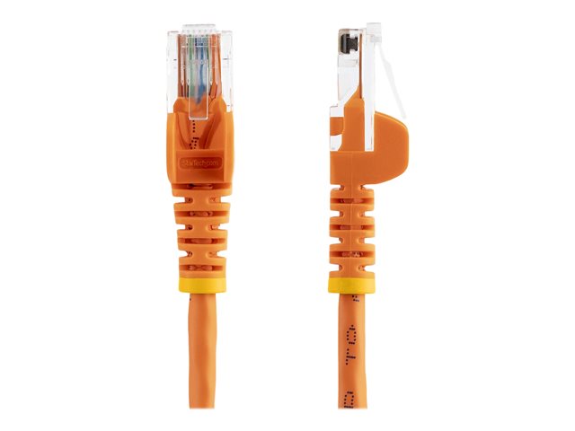 StarTech.com CAT5e Cable - 10 m Orange Ethernet Cable - Snagless - CAT5e Patch Cord - CAT5e UTP Cable - RJ45 Network Cable - Patch cable - RJ-45 (M) to RJ-45 (M) - 10 m - UTP - CAT 5e - stranded, snagless - orange
