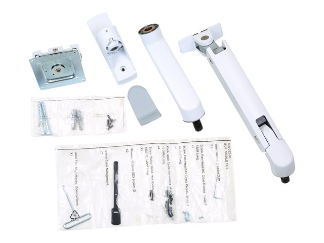 Ergotron HX - Mounting kit (wall arm) - for Monitor - white - screen size: up to 49\"