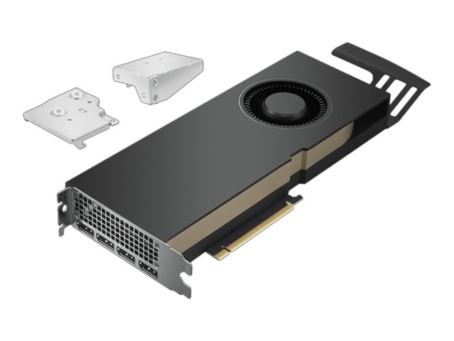 NVIDIA RTX A5000 - Graphics card - RTX A5000 - 24 GB GDDR6 - PCIe 4.0 x16 - 4 x DisplayPort - for ThinkStation P520 30BE, 30BF, 30BQ, P520c 30BX (625 Watt), 30BY (625 Watt), 30C0 (625 Watt), P620 30E0, 30E1, P720 30BA, 30BB, 30BU, P920 30BC, 30BD, 30