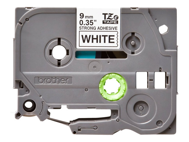 Brother TZe-S221 - Extra strong self-adhesive - black on white - Roll (0.9 cm x 8 m) 1 cassette(s) laminated tape - for P-Touch PT-E310, E550, P900, P-Touch Cube PT-P910, P-Touch Cube Pro PT-P910