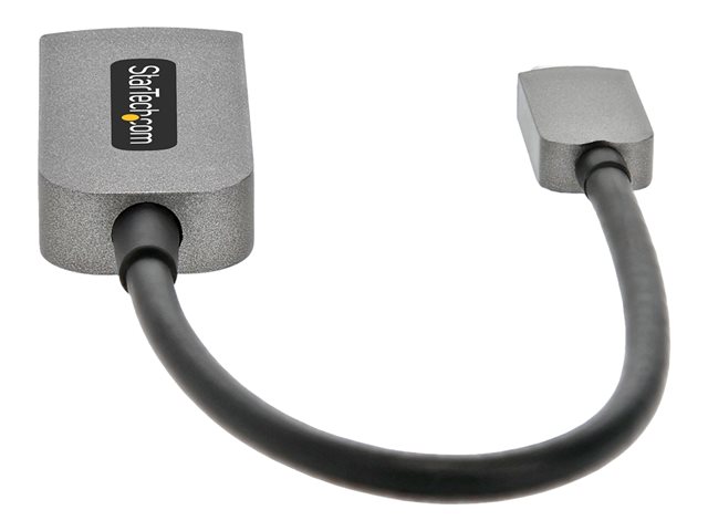 StarTech.com USB C to HDMI Adapter, 4K 60Hz UHD Video, HDR10, USB-C to HDMI 2.0b Adapter Dongle, USB Type-C DP Alt Mode to HDMI Monitor/Display/Projector, USB C to HDMI Converter, M/F - Thunderbolt 3 Compatible - Adapter - 24 pin USB-C male to HDMI female - 13 cm - space grey - 4K60Hz (3840 x 2160) support, active