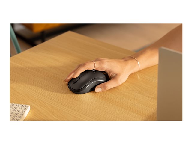 Logitech M240 for Business - Mouse - right and left-handed - optical - 3 buttons - wireless - Bluetooth - Logitech Logi Bolt USB receiver - graphite