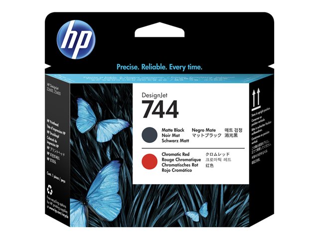 HP 744 - Black, chromatic red - printhead - for DesignJet HD Pro MFP, Z2600 PostScript, Z5600 PostScript