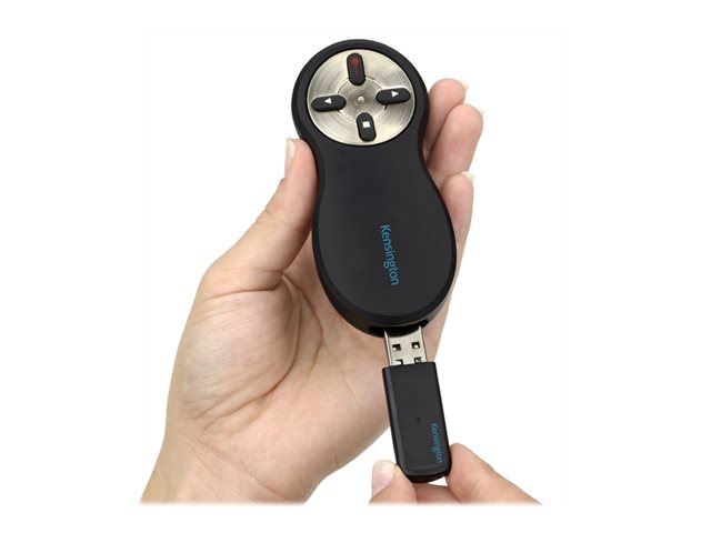 Kensington Si600 Wireless Presenter with Laser Pointer - Presentation remote control - 4 buttons - RF - black