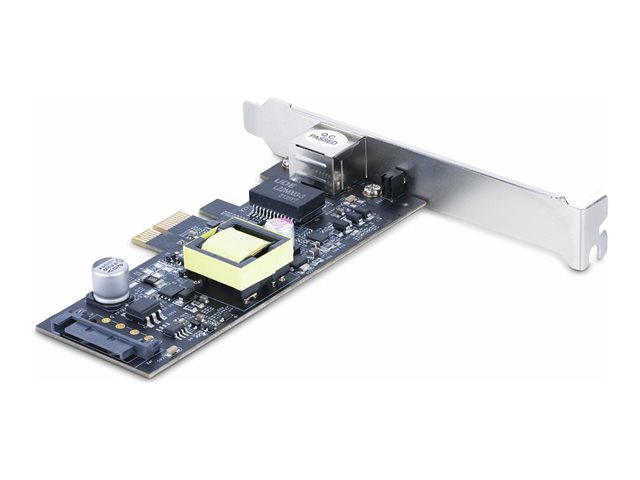 StarTech.com 1-Port 2.5Gbps NBASE-T PoE Network Card, Intel I225-V, 802.3af/at PoE+ Multi-Gigabit NIC, PCI Express Server LAN Card, SATA Powered Desktop Ethernet Interface - Supports Windows, Linux, VMware ESXI (PR12GIP-NETWORK-CARD) - Network adapte