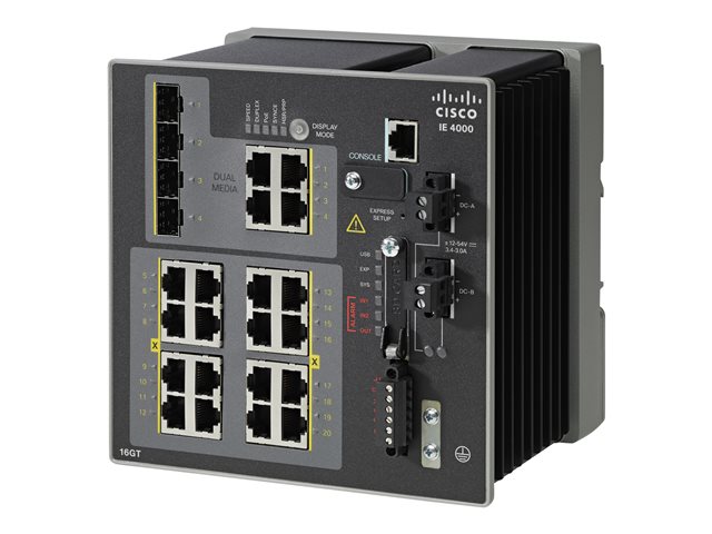IE400016xRJ4510/100/1000M,4x1GCombo,LANBase REMANUFACTURED