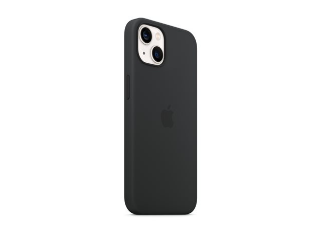 Apple - Back cover for mobile phone - MagSafe compatibility - silicone - midnight - for iPhone 13