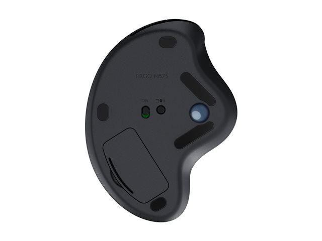 Logitech Ergo Series ERGO M575 - Trackball - optical - 5 buttons - wireless - Bluetooth 5.0 LE, 2.4 GHz - USB wireless receiver - graphite