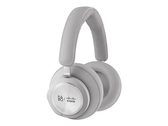 Bang & Olufsen Cisco 980 - Headset - full size - Bluetooth - wireless, wired - active noise cancelling - USB-A, 3.5 mm jack - first light - Cisco Webex Certified - for Cisco IP Phone 8800, Webex Desk Pro Series