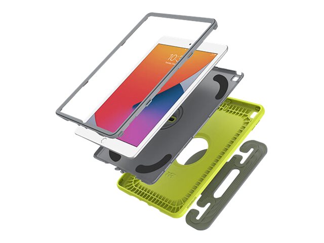 OtterBox Kids EasyGrab - Back cover for tablet - rugged - EasyGrab multi-use case stand - martian green - for Apple 10.2-inch iPad (7th generation, 8th generation, 9th generation)